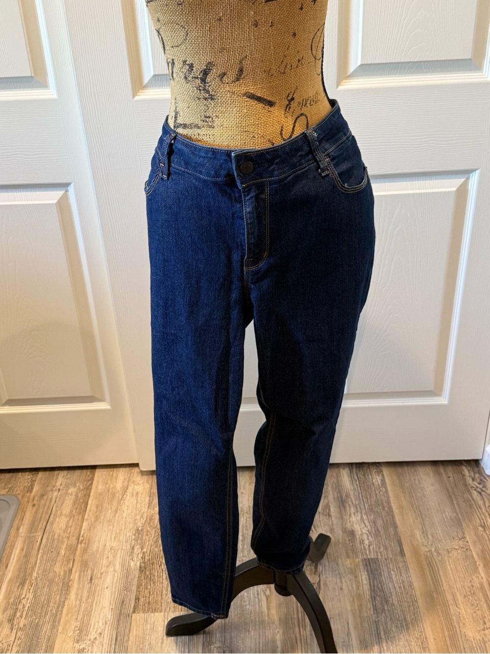 OLD NAVY JEANS SUPER SKINNY 18 PPUS SHORT DK BLUE